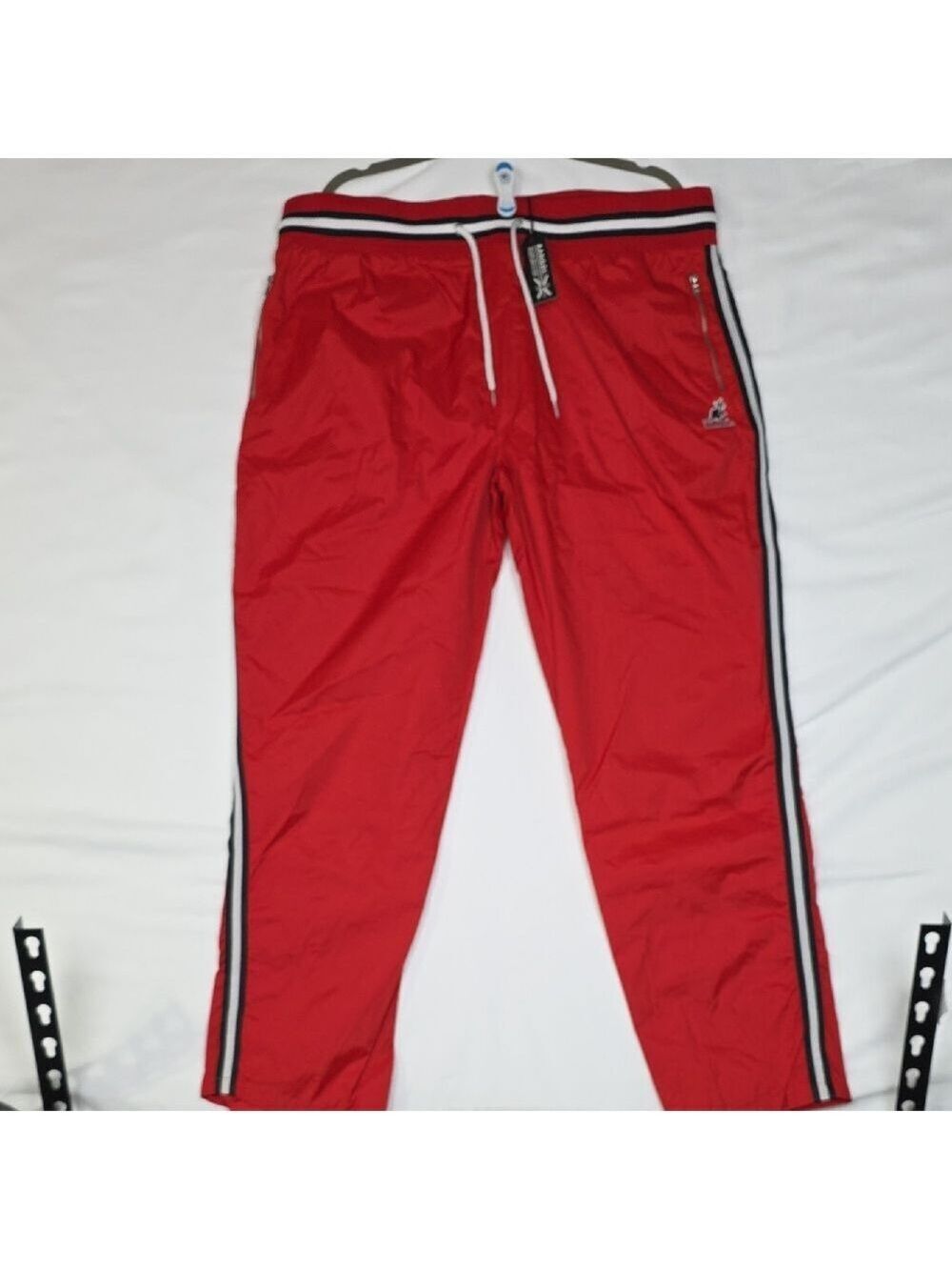 Kangol Red Men's Joggers with Stripe Detail
